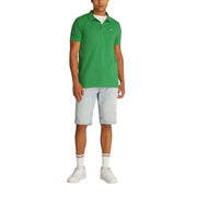 Tommy Hilfiger Polo vert d'été pour homme, avec col classique et petit logo sur la poitrine, idéal pour une tenue décontractée.