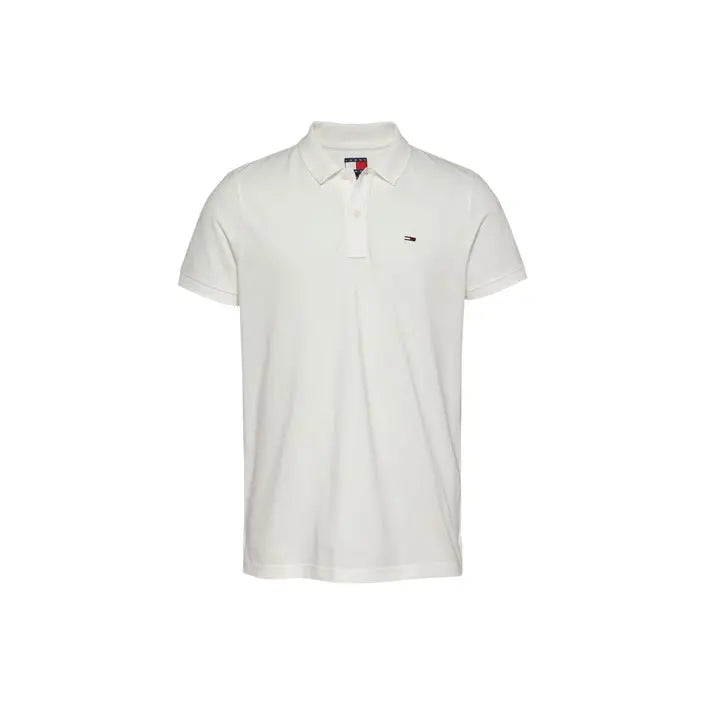 White short-sleeved polo shirt from Tommy Hilfiger Men’s Summer Green Underwear collection