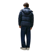 Tommy Hilfiger Doudoune homme bleu marine matelassée à capuche, vue de face