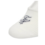 Chaussettes blanches en coton avec logo brodé noir sur le bout. Tommy Hilfiger Lot de 2 paires de chaussettes pour femmes