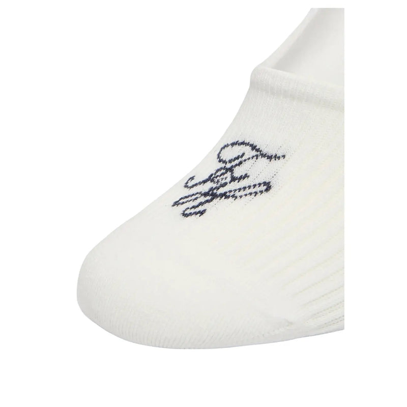 Chaussettes blanches en coton avec logo brodé noir sur le bout. Tommy Hilfiger Lot de 2 paires de chaussettes pour femmes