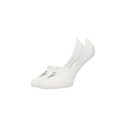 Tommy Hilfiger Chaussettes invisibles blanches en coton pour femme, avec logo noir discret brodé sur le bout (lot de 2).
