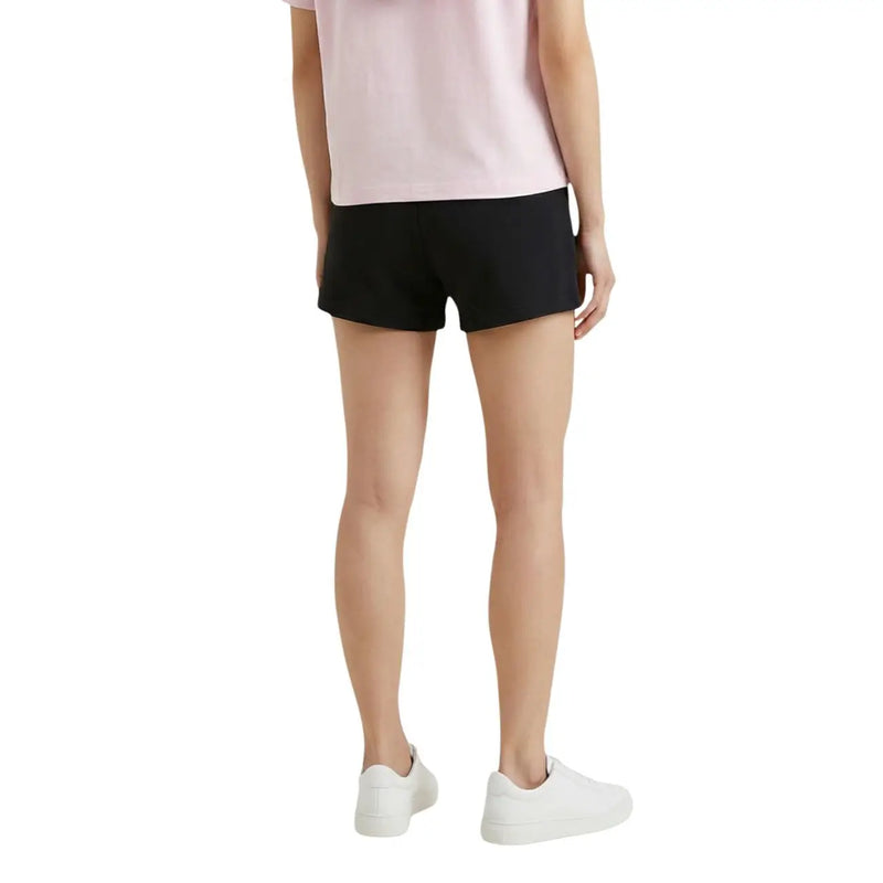 Tommy Hilfiger women’s black organic cotton shorts with a simple straight cut and soft fabric design