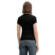 Tommy Hilfiger womens black printed organic cotton t-shirt