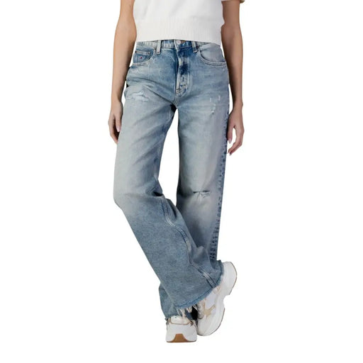 Tommy Hilfiger Jean délavé en coton bio pour femme
