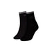 Two Black Calvin Klein Socks displayed for purchase on a neutral background
