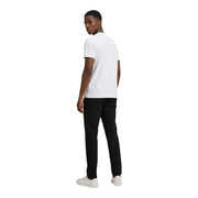 T-shirt blanc en coton à col rond et manches courtes t-shirt Pour homme par US Polo Assn. vêtements décontractés coupe standard