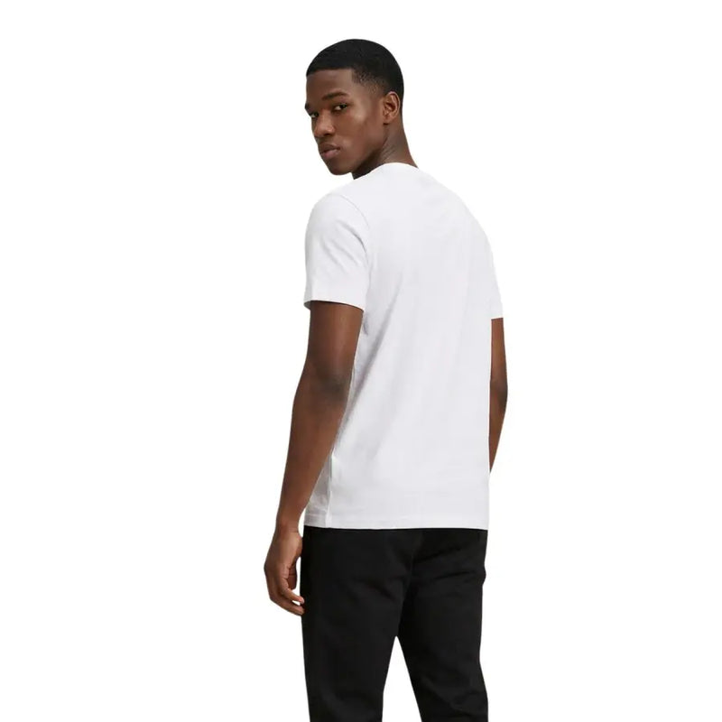U.s. Polo Assn. hommes t-shirt vue de face d'un vêtement décontracté en coton blanc à col rond