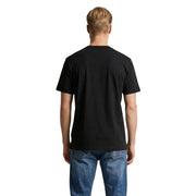 Polo US Assn. pour homme, coupe classique, taille M, noir, coton, manches courtes, col rond t-shirt vue de face