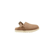 UGG Women’s Beige Suede Clog Slippers with Adjustable Strap