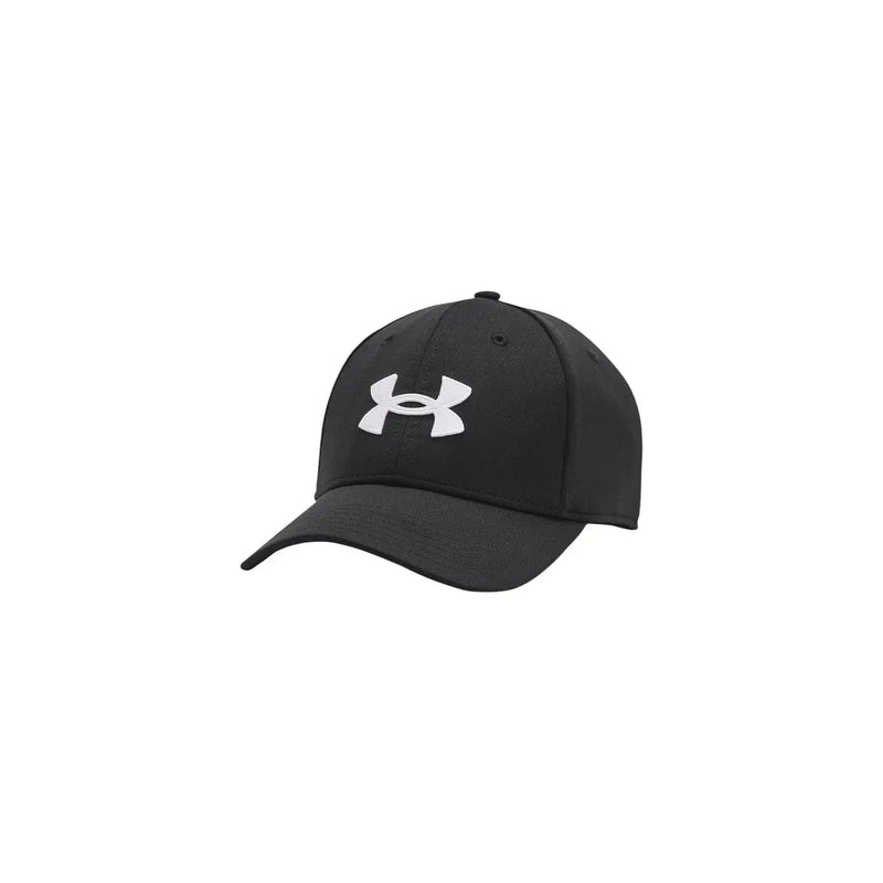 Under Armour Casquette noire pour homme avec logo blanc sur le devant, vue de face