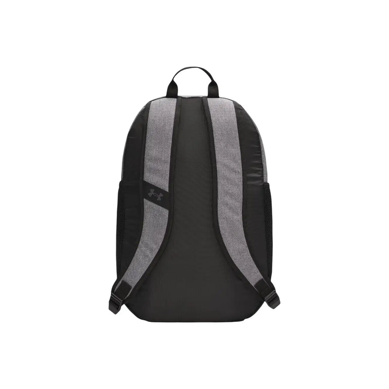 Under Armour Sac à dos Hustle Sport 6.0 gris pour homme, avec bretelles en tissu texturé noir et gris et une capacité de 26 L