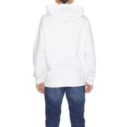 Underclub men’s white hooded sweatshirt with soft casual fit ribbed cuffs made of 100% cotton