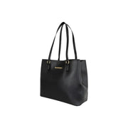 Black valentino tote bag with textured leather and gold-tone hardware for women shoulder bag synthetic W34 x H29 x L15 cm
