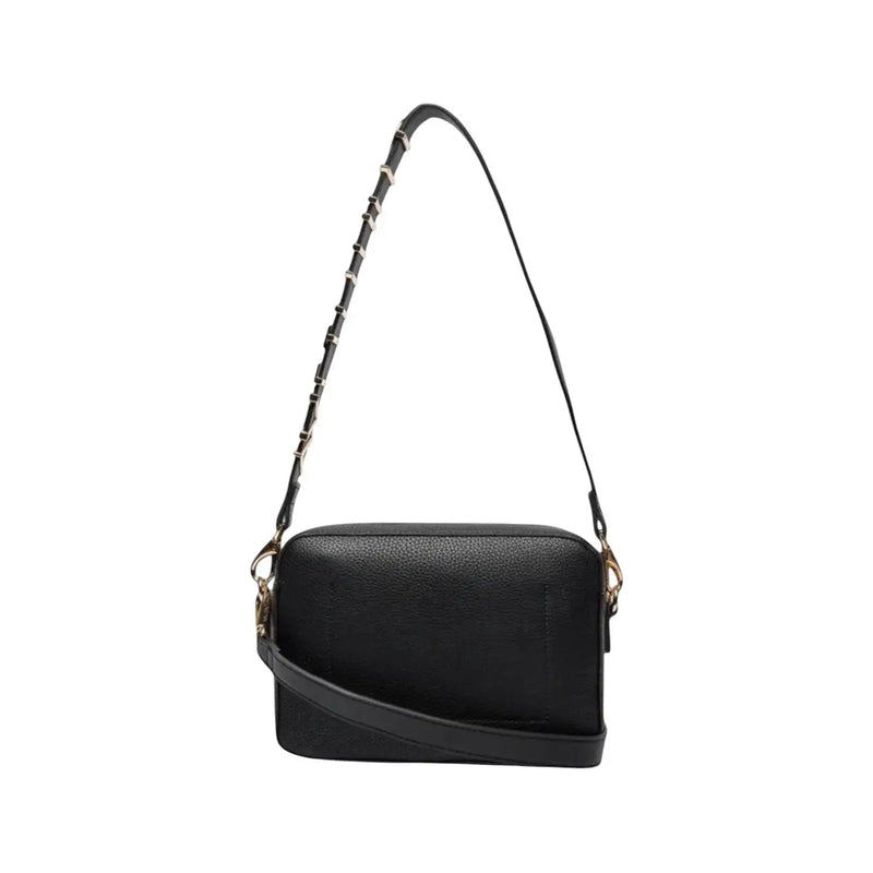 Valentino bags women handbag black crossbody bag with pebbled leather texture and gold-tone hardware w23cm