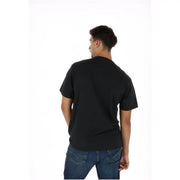 T-shirt Vans pour homme, noir, en coton, à manches courtes et col rond, vue de face.
