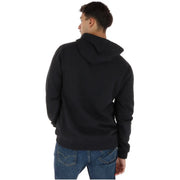 Sweat à capuche noir Vans pour homme, confectionné en molleton de coton mélangé doux, au tissu lisse et au design classique.