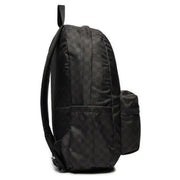 Sac à dos Vans Old Skool noir à motif à carreaux discret, en polyester résistant, 32 x 42 x 12 cm