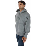 Sweat-shirt à capuche Vans pour homme, en coton gris avec une texture chinée discrète et un petit logo blanc sur la poche poitrine