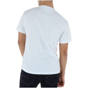 T-shirt Vans pour homme en coton blanc, col rond classique et manches courtes, confectionné dans un tissu doux et respirant.