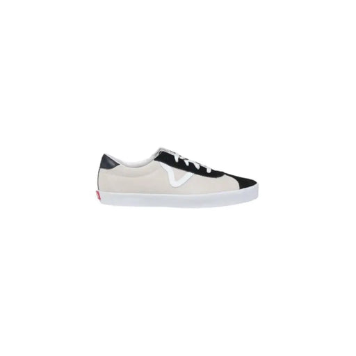 Vans suede and canvas sneaker in white and black for casual and stylish wear