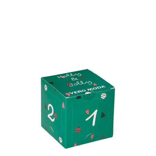 Vero Moda Sous-vêtements pour femmes en mélange de coton vert avec des détails verts vero moda Calendrier de l'Avent Holly et Dolly au design festif