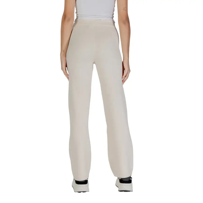 Vero Moda white viscose blend high-rise wide-leg trousers
