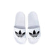 White Adidas Slide Sandals displayed for comfortable casual wear and effortless style
