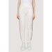 White Guess Active Women’s Cotton Trousers featuring decorative side stripe detail