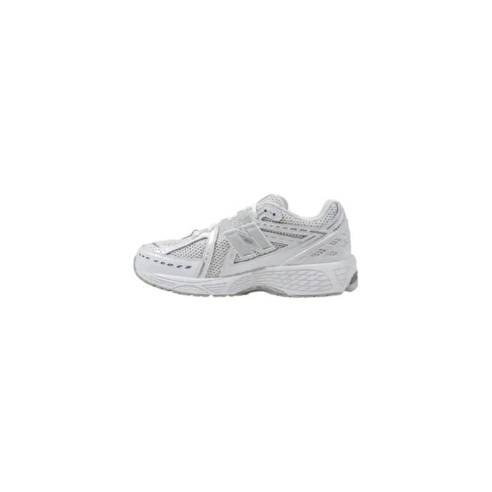 White athletic shoe from New Balance sneaker collection for casual and sport use