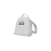 White Mini Backpack with Love Moschino text for a stylish and trendy accessory display