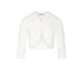 White bolero jacket displayed with Morgan De Toi Women’s Black Cardigan with 3/4 Sleeves