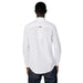 White button-up dress shirt worn from the back, part of Tommy Hilfiger Jeans Men Shirt collection