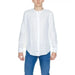 White button-up shirt with mandarin collar from Blauer Men Shirt collection