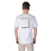 White Calvin Klein Men Cotton Round Neck T Shirt displayed on a neutral background