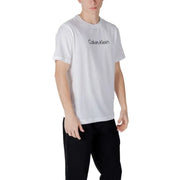 White Calvin Klein T shirt displayed in the Calvin Klein White T Shirt product image