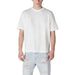 White crew neck t-shirt from Armani Exchange made of 100 percent cotton