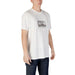 Armani Exchange Men White T Shirt with Print displayed on a neutral background