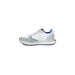 White and gray athletic sneaker with blue heel accent from Blauer Men Sneakers