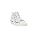 White high-top sneaker featured in Vans Men’s Beige Leather Sneakers for Fall Winter
