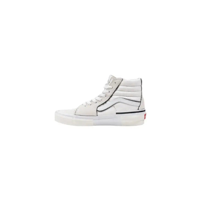 White high-top sneaker from Vans Men’s Beige Leather Sneakers for Fall Winter