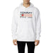 White hooded sweatshirt Tommy Hilfiger Jeans Men Sweatshirts with Tommy Since 1985 print