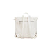 White leather convertible backpack and shoulder bag for stylish women