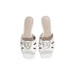 White leather mule sandals from Pinko for Spring/Summer fashion collection