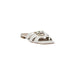 White leather sandal with gold emblem from Pinko Women’s Spring/Summer collection