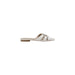 White leather slide sandal from Pinko Women’s collection for Spring/Summer
