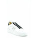 White leather women’s sneakers with black laces and metallic silver emblem for Philipp Plein Spring Summer collection