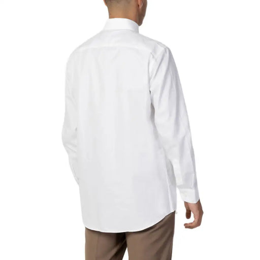 White long-sleeved dress shirt from Light Blue and White Long Sleeved Dress Shirts collection
