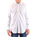 White long-sleeved dress shirt displayed in a product image for men’s formalwear