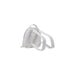 White Mini Backpack with Love Moschino text, stylish accessory for women